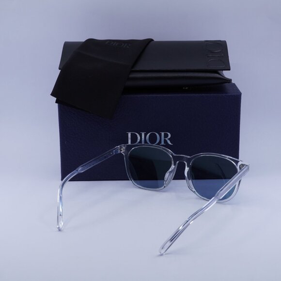 Dior INDIOR S1F 85B7 Square Sunglasses - Transparent/Blue - Picture 10 of 10